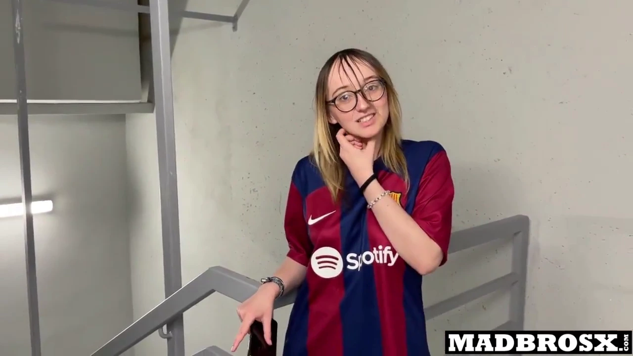White amateur gets roughly fucked by PSG fans in the stadium corridors! porn video